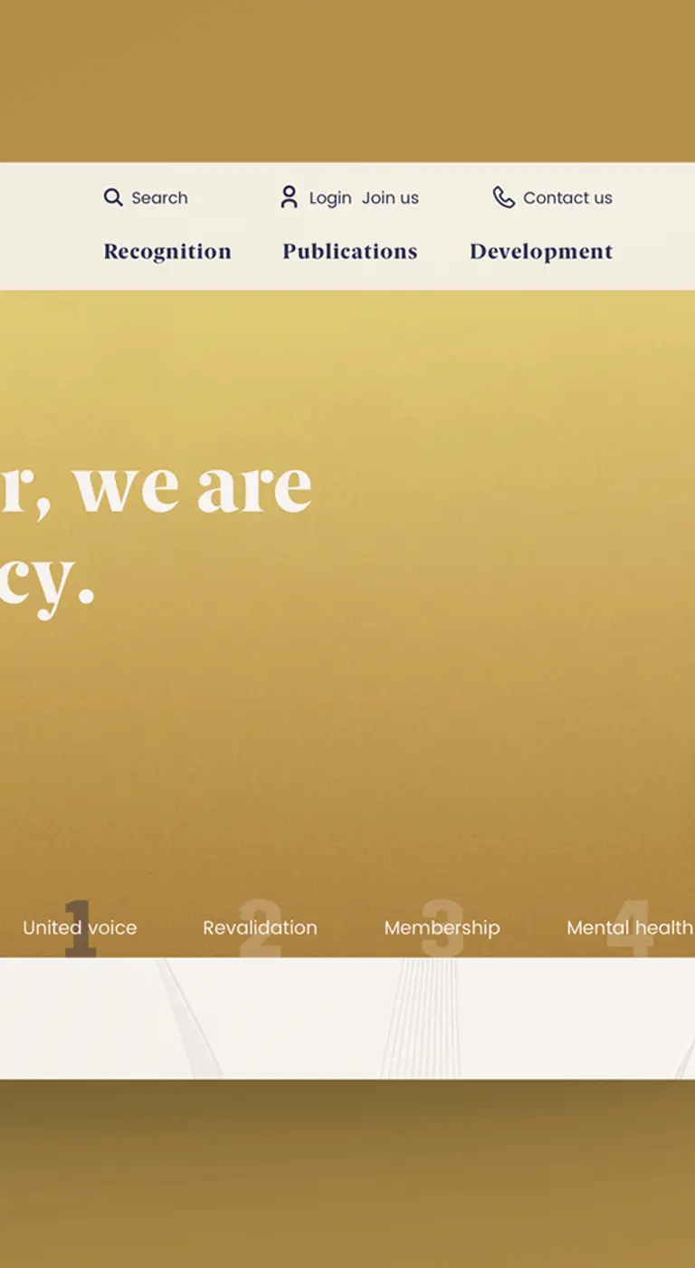 The homepage hero image for The Royal Pharmaceutical Society