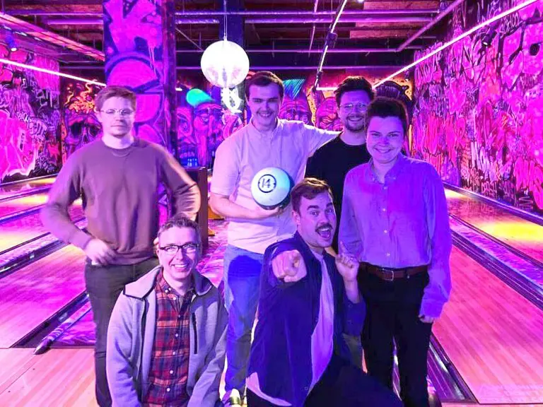 Cantarus staff at bowling lane