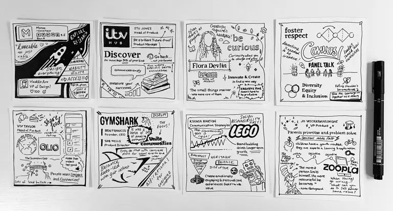 sketches by Cantarus designer Claudia