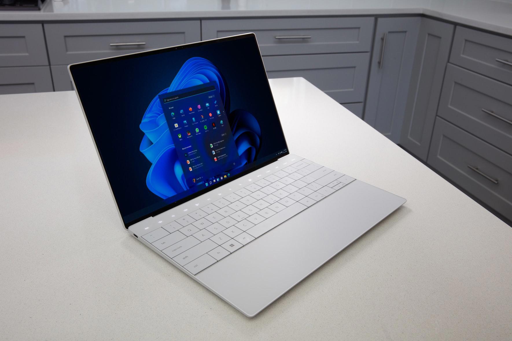laptop on desk