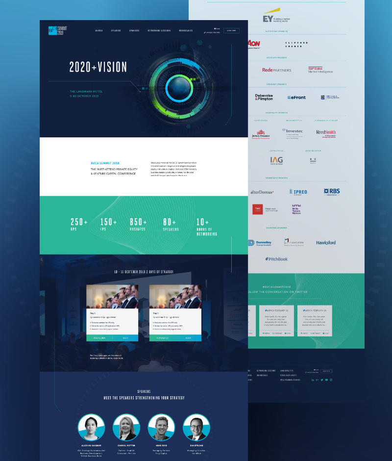 BVCA summit website homepage