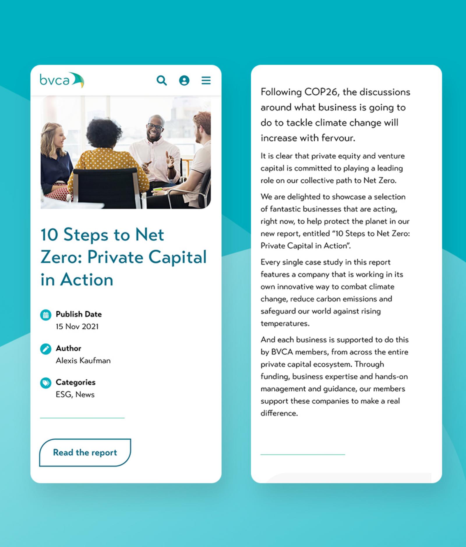 article displayed on the mobile version of the site