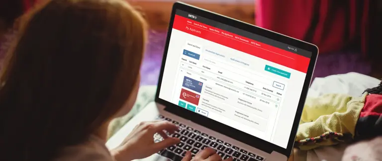 INTO website on desktop