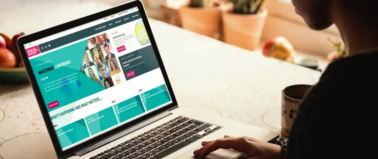 PLSA homepage on desktop
