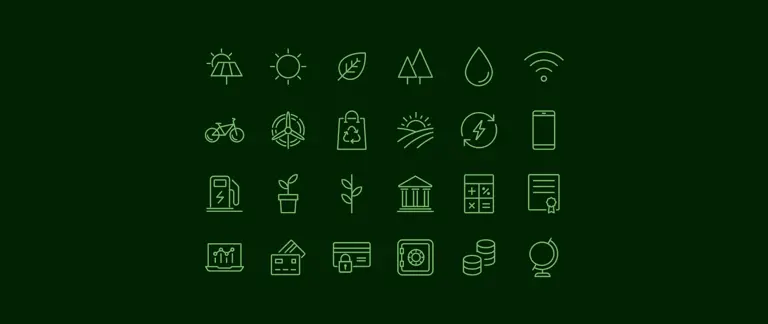 A grid layout showing all possible icons for PRB