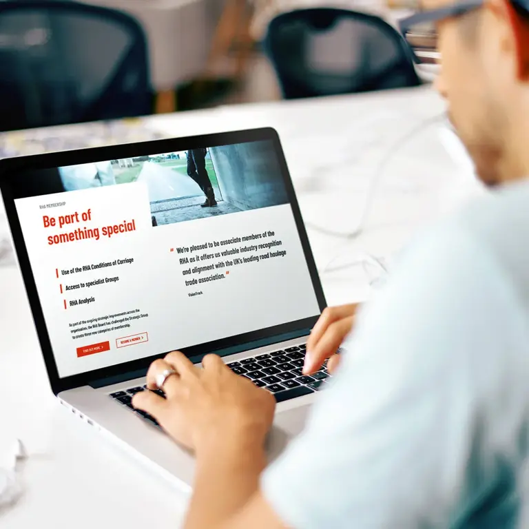 Haulage professional joining the RHA online