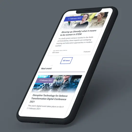 Serco website displayed on smartphone screen
