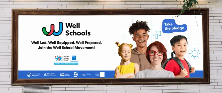 Well schools large format advertisement idea